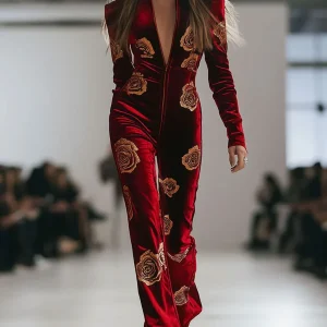 Monos elegantes de terciopelo para mujer, traje Sexy de una pieza con | Ropa de mujer · Omeda.es