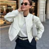 MUJER 2025 chaqueta Bomber blanca para mujer, chaquetas recortadas | Ropa de mujer · Omeda.es