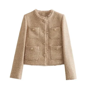 MUJER, chaqueta para mujer, abrigo, chaqueta recortada de Tweed, | Ropa de mujer · Omeda.es