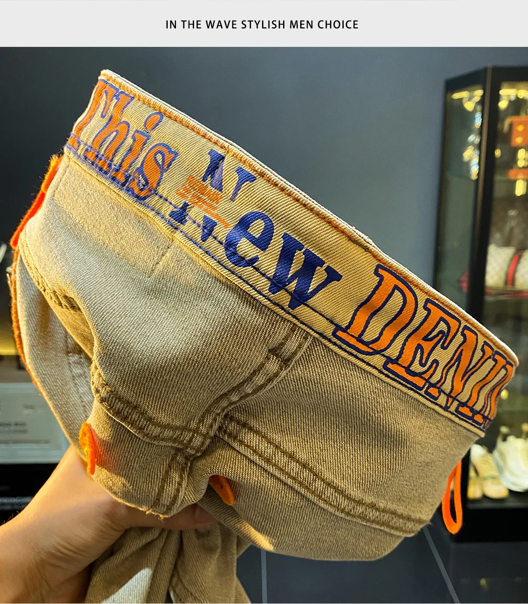 Nueva moda Stretch Slim Fit Jeans para hombres marca americana de | Ropa de hombre · Omeda.es - Imagen 18