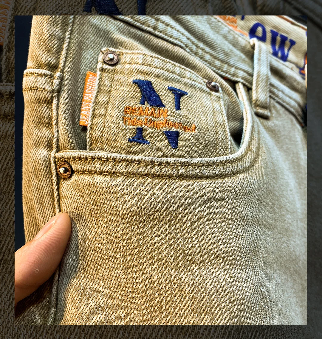 Nueva moda Stretch Slim Fit Jeans para hombres marca americana de | Ropa de hombre · Omeda.es - Imagen 4