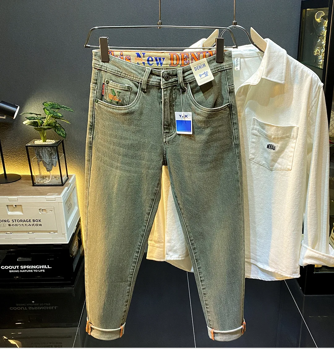 Nueva moda Stretch Slim Fit Jeans para hombres marca americana de | Ropa de hombre · Omeda.es - Imagen 9