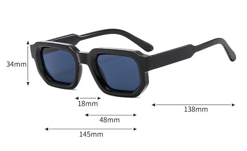 Nuevas gafas de sol con montura rectangular Vintage para hombre, | Accesorios de moda · Omeda.es - Imagen 2