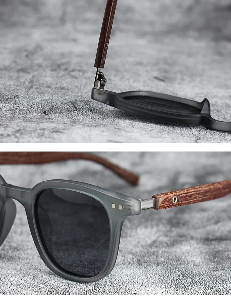 Nuevas gafas de sol Vintage con montura de madera para hombre, gafas | Accesorios de moda · Omeda.es - Imagen 4