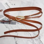 Nuevos cinturones dobles de cuero genuino, cinturón con hebilla en U | Accesorios de moda · Omeda.es