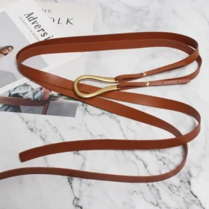 Nuevos cinturones dobles de cuero genuino, cinturón con hebilla en U | Accesorios de moda · Omeda.es