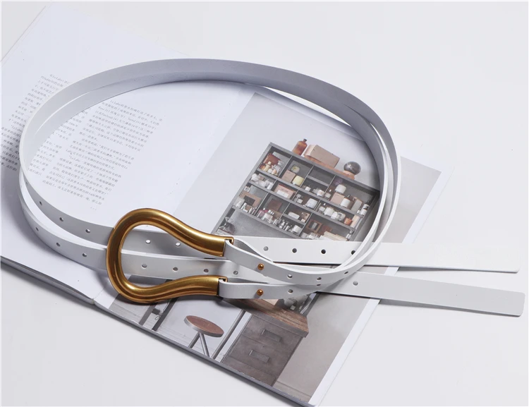 Nuevos cinturones dobles de cuero genuino, cinturón con hebilla en U | Accesorios de moda · Omeda.es - Imagen 10