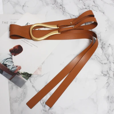 Nuevos cinturones dobles de cuero genuino, cinturón con hebilla en U | Accesorios de moda · Omeda.es - Imagen 44