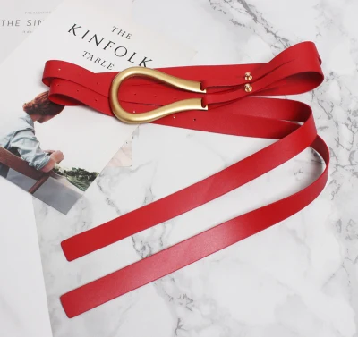 Nuevos cinturones dobles de cuero genuino, cinturón con hebilla en U | Accesorios de moda · Omeda.es - Imagen 45