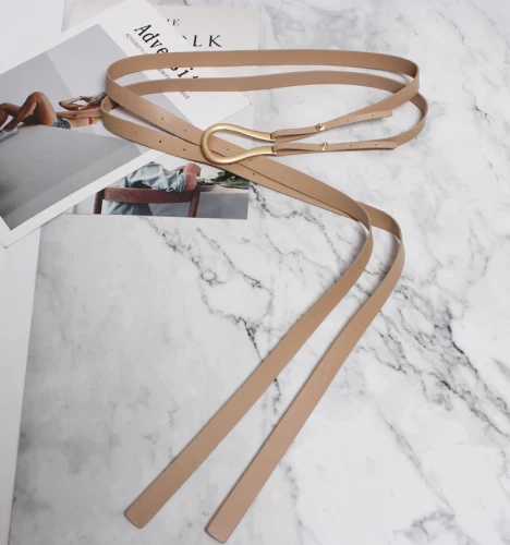 Nuevos cinturones dobles de cuero genuino, cinturón con hebilla en U | Accesorios de moda · Omeda.es - Imagen 49