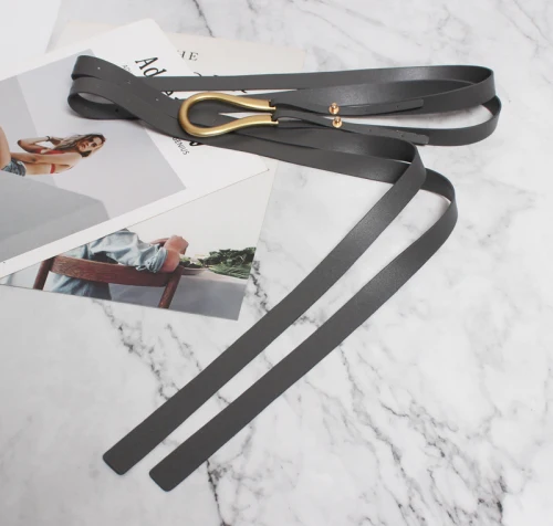 Nuevos cinturones dobles de cuero genuino, cinturón con hebilla en U | Accesorios de moda · Omeda.es - Imagen 50