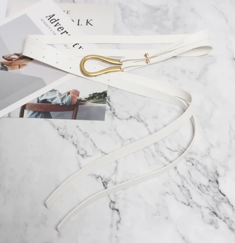 Nuevos cinturones dobles de cuero genuino, cinturón con hebilla en U | Accesorios de moda · Omeda.es - Imagen 51