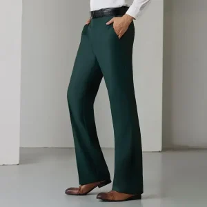 Pantalones acampanados para hombre, trajes ajustados de pierna ancha | Ropa de hombre · Omeda.es