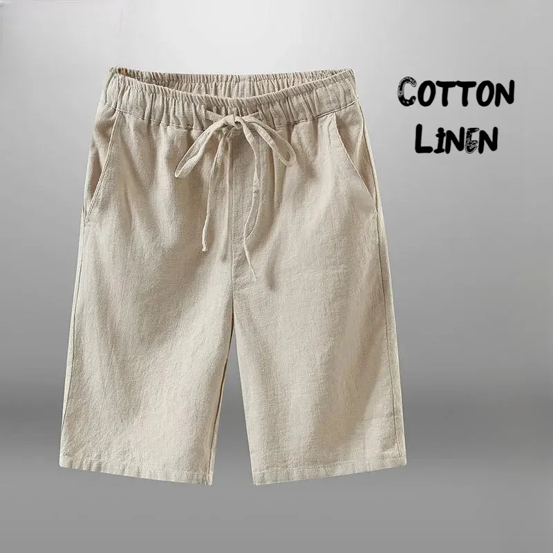 Pantalones cortos de algodón y lino para hombre, Shorts de playa | Ropa de hombre · Omeda.es - Imagen 3