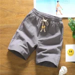 Pantalones cortos de verano para hombre, cintura elástica de algodón, | Ropa de hombre · Omeda.es