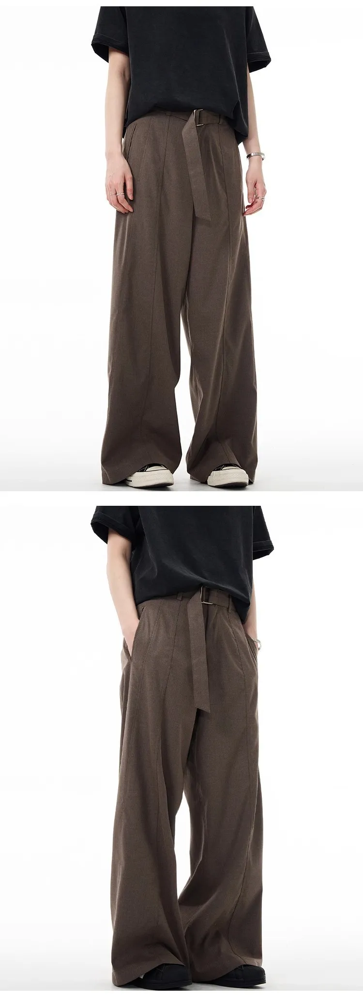 Pantalones drapeados de gama alta de marca de moda americana para | Ropa de hombre · Omeda.es - Imagen 9