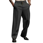Pantalones formales rectos para hombre, pantalones de negocios | Ropa de hombre · Omeda.es