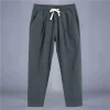 Pantalones de hombre de lino y algodón, pantalones casuales de moda, | Ropa de hombre · Omeda.es