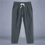Pantalones de hombre de lino y algodón, pantalones casuales de moda, | Ropa de hombre · Omeda.es