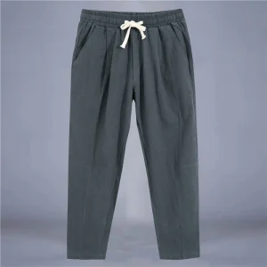 Pantalones de hombre de lino y algodón, pantalones casuales de moda, | Ropa de hombre · Omeda.es