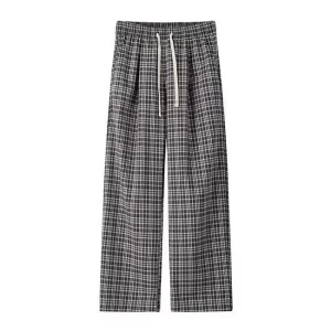 Pantalones para hombre Pantalones a cuadros grises Verano Fino Suelto | Ropa de hombre · Omeda.es