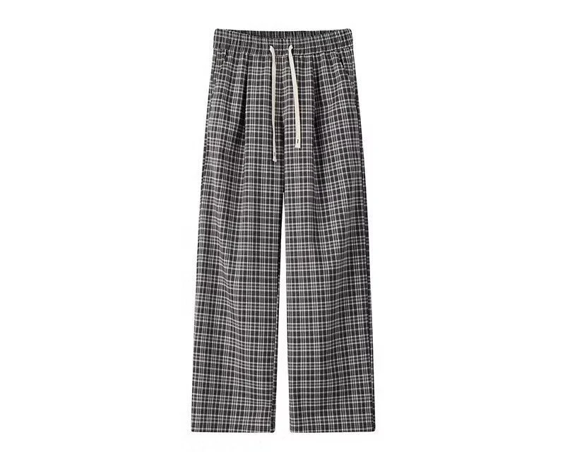 Pantalones para hombre Pantalones a cuadros grises Verano Fino Suelto | Ropa de hombre · Omeda.es - Imagen 4