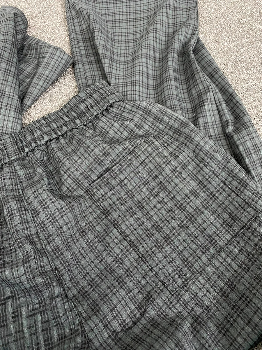 Pantalones para hombre Pantalones a cuadros grises Verano Fino Suelto | Ropa de hombre · Omeda.es - Imagen 7