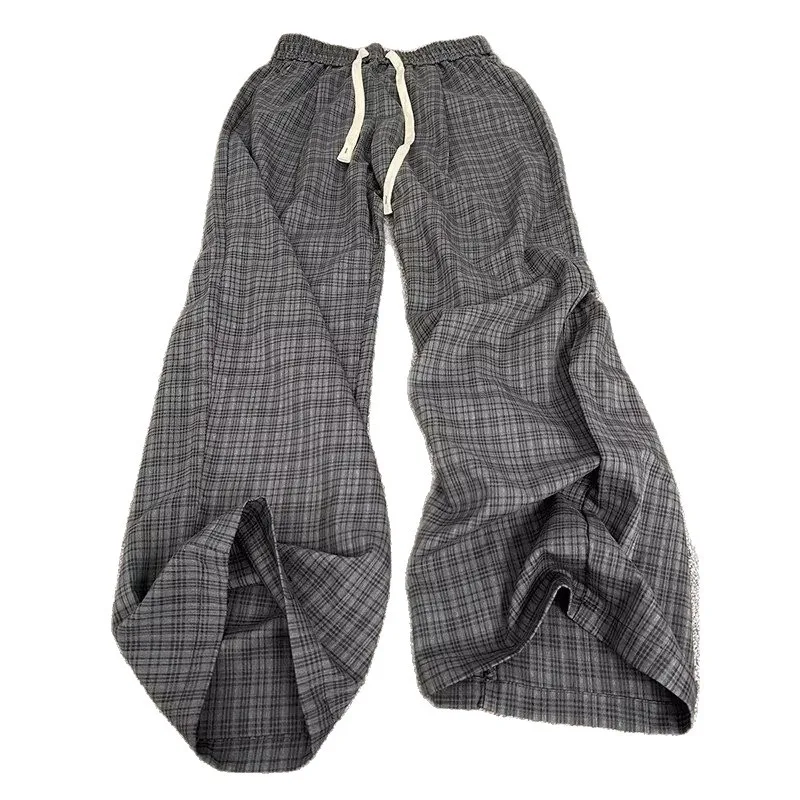 Pantalones para hombre Pantalones a cuadros grises Verano Fino Suelto | Ropa de hombre · Omeda.es - Imagen 8