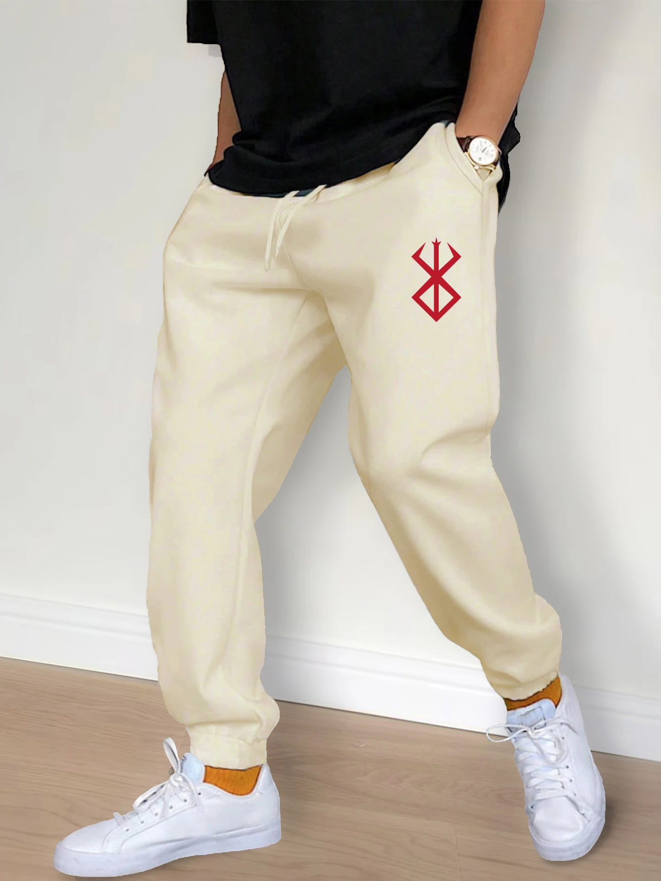 Pantalones informales para hombre, pantalones informales con cordón a | Ropa de hombre · Omeda.es - Imagen 6