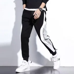 Pantalones negros para hombre, Jogger con cordón de Hip Hop, | Ropa de hombre · Omeda.es