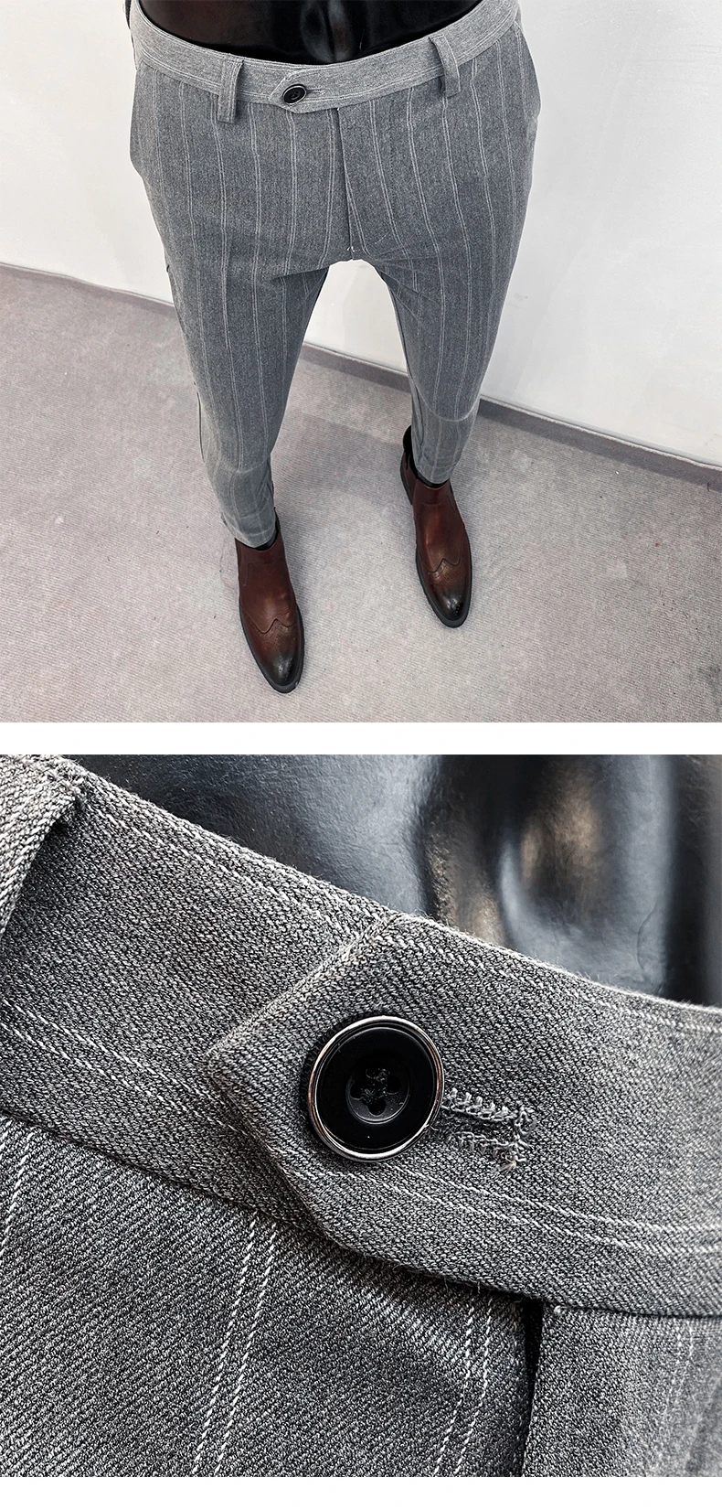 Pantalones de traje para Hombre, pantalones formales, Pantalone para | Ropa de hombre · Omeda.es - Imagen 20