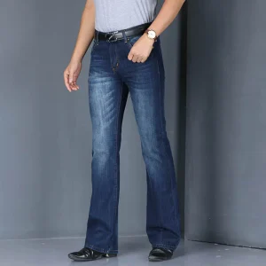 Pantalones vaqueros acampanados de mezclilla para hombre, pantalones | Ropa de hombre · Omeda.es