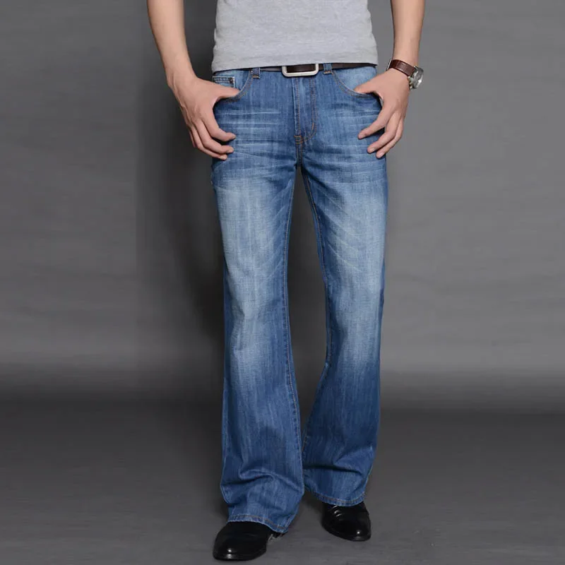 Pantalones vaqueros acampanados de mezclilla para hombre, pantalones | Ropa de hombre · Omeda.es - Imagen 12
