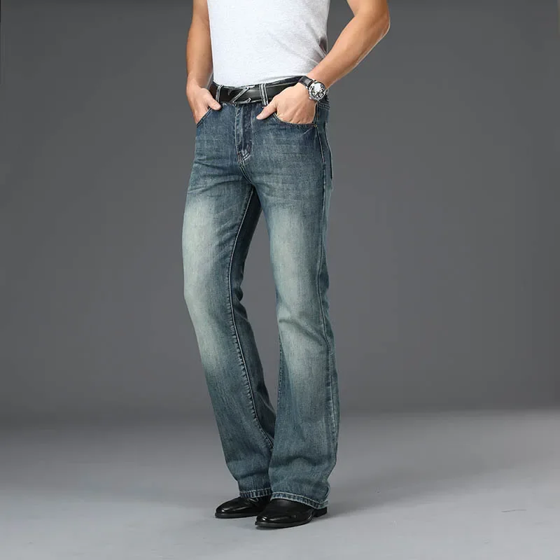 Pantalones vaqueros acampanados de mezclilla para hombre, pantalones | Ropa de hombre · Omeda.es - Imagen 13