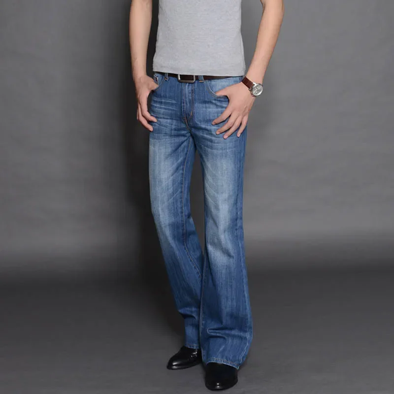 Pantalones vaqueros acampanados de mezclilla para hombre, pantalones | Ropa de hombre · Omeda.es - Imagen 2