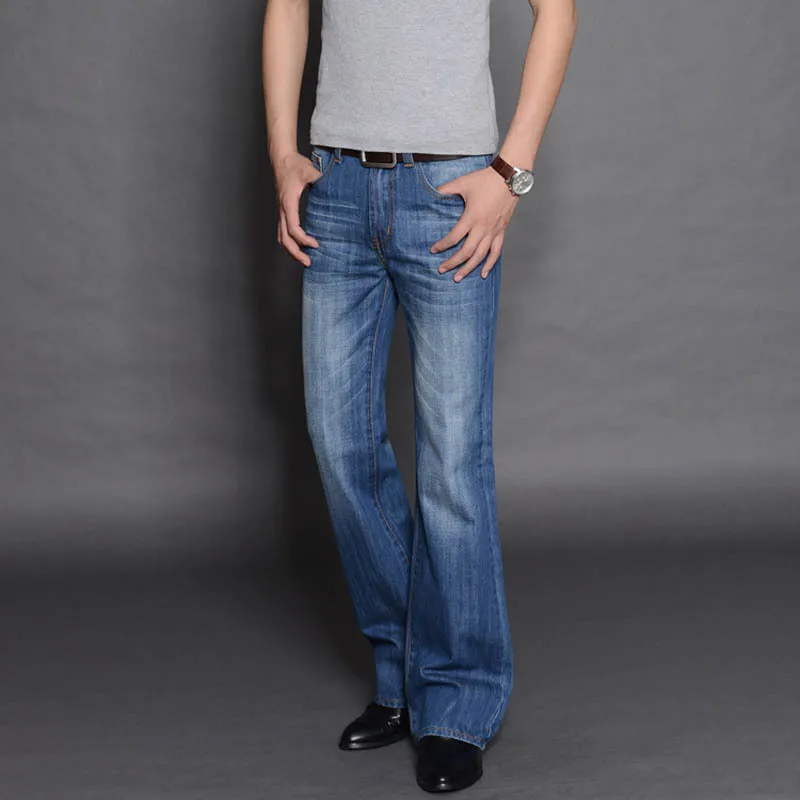 Pantalones vaqueros acampanados de mezclilla para hombre, pantalones | Ropa de hombre · Omeda.es - Imagen 3