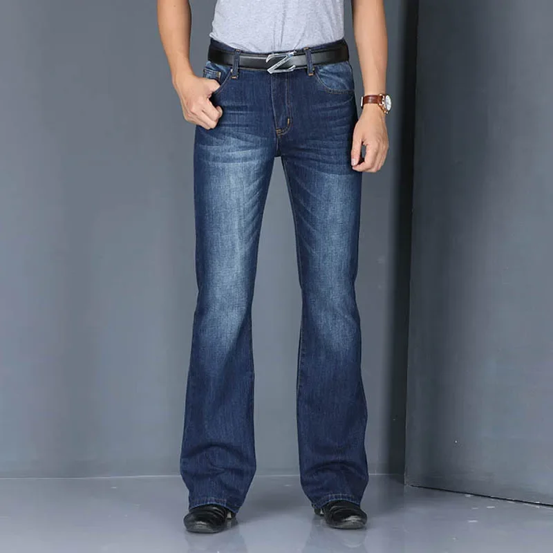 Pantalones vaqueros acampanados de mezclilla para hombre, pantalones | Ropa de hombre · Omeda.es - Imagen 7