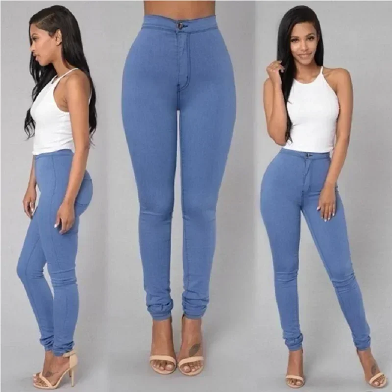 Pantalones vaqueros ajustados de Color liso para mujer, vaqueros | Ropa de mujer · Omeda.es - Imagen 16