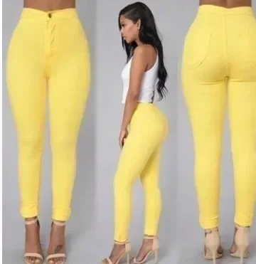 Pantalones vaqueros ajustados de Color liso para mujer, vaqueros | Ropa de mujer · Omeda.es - Imagen 19