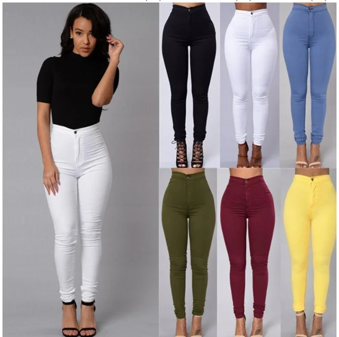Pantalones vaqueros ajustados de Color liso para mujer, vaqueros | Ropa de mujer · Omeda.es - Imagen 6