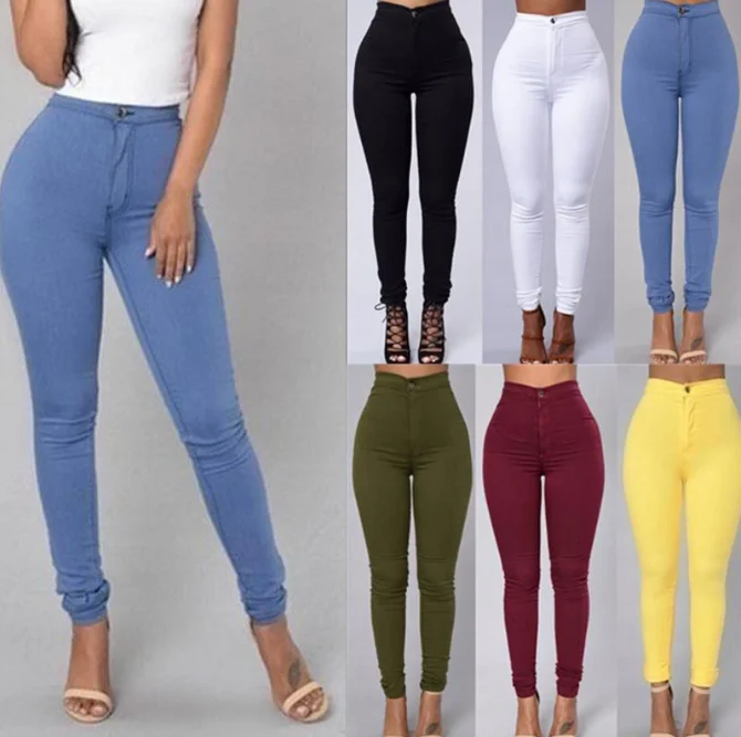 Pantalones vaqueros ajustados de Color liso para mujer, vaqueros | Ropa de mujer · Omeda.es - Imagen 7