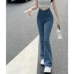 Pantalones vaqueros de campana para mujer, Pantalón ajustado | Ropa de mujer · Omeda.es