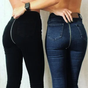 Pantalones vaqueros con cremallera trasera para mujer, Jeans | Ropa de mujer · Omeda.es
