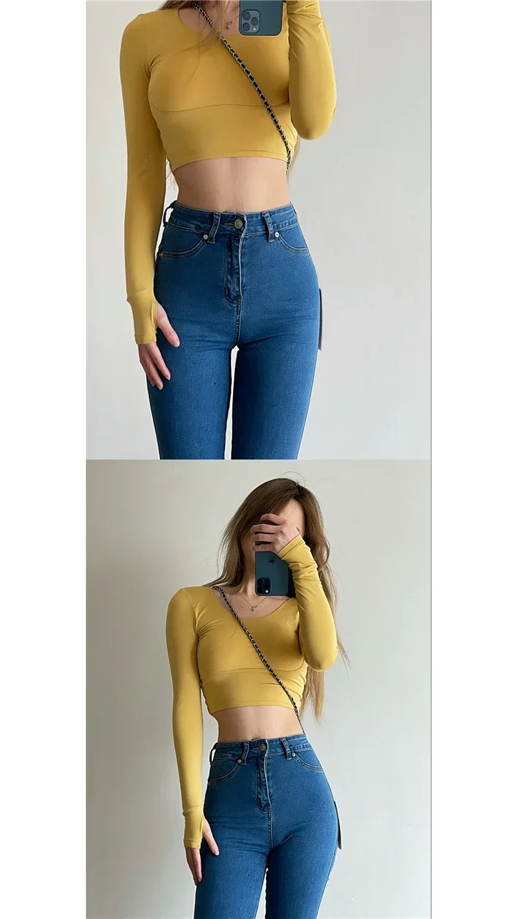 Pantalones vaqueros elásticos ajustados para mujer, mallas de tubo | Ropa de mujer · Omeda.es - Imagen 5