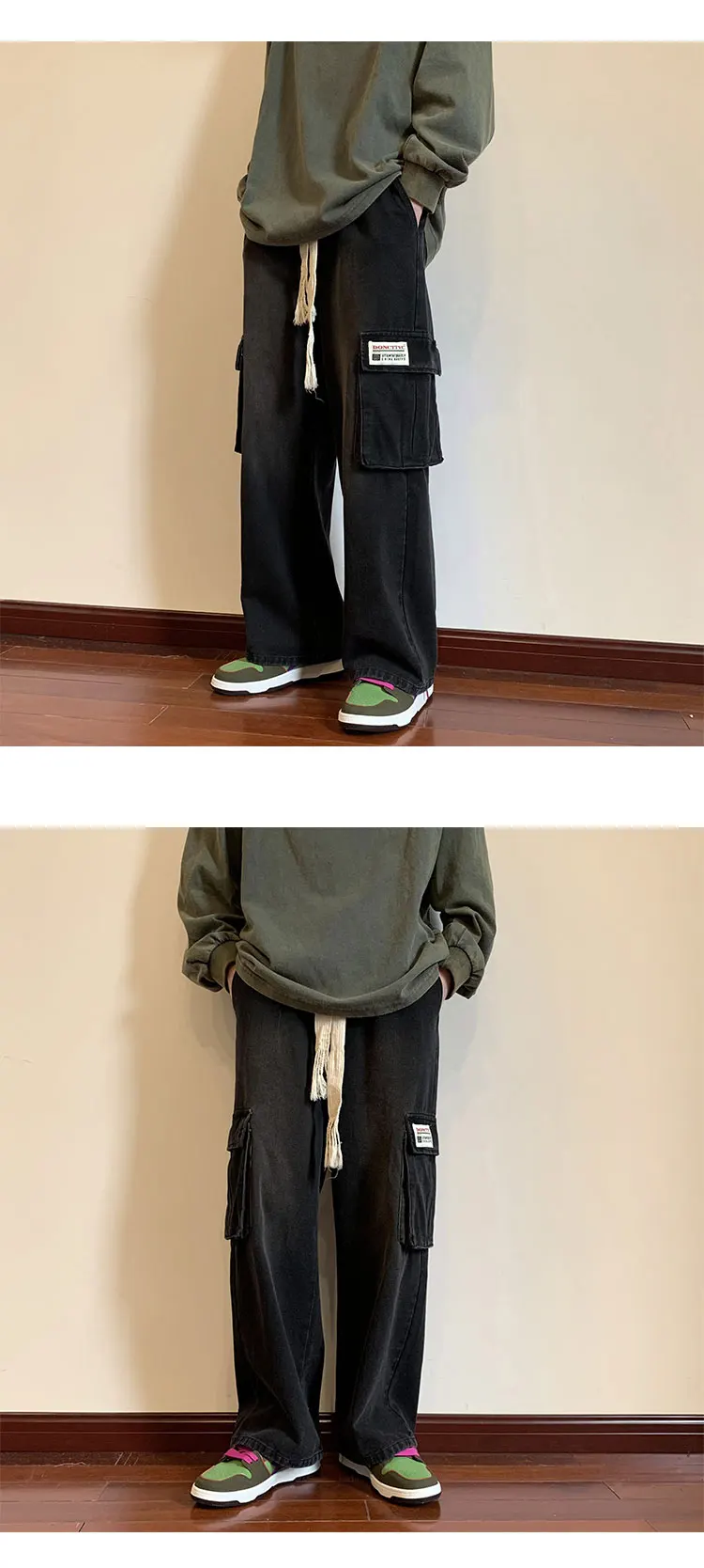 Pantalones vaqueros para hombre, pantalones Cargo de mezclilla, | Ropa de hombre · Omeda.es - Imagen 5