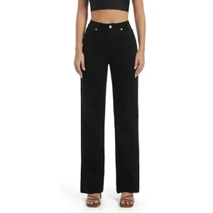 Pantalones vaqueros de pierna recta de cintura alta para mujer, | Ropa de mujer · Omeda.es