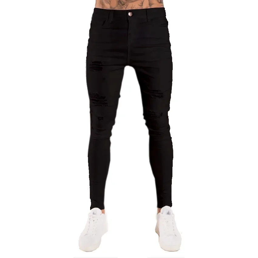Pantalones vaqueros rasgados ajustados para hombre, pantalones | Ropa de hombre · Omeda.es - Imagen 13