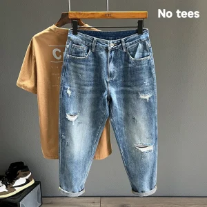 Pantalones vaqueros rasgados para hombre, nueva moda con | Ropa de hombre · Omeda.es