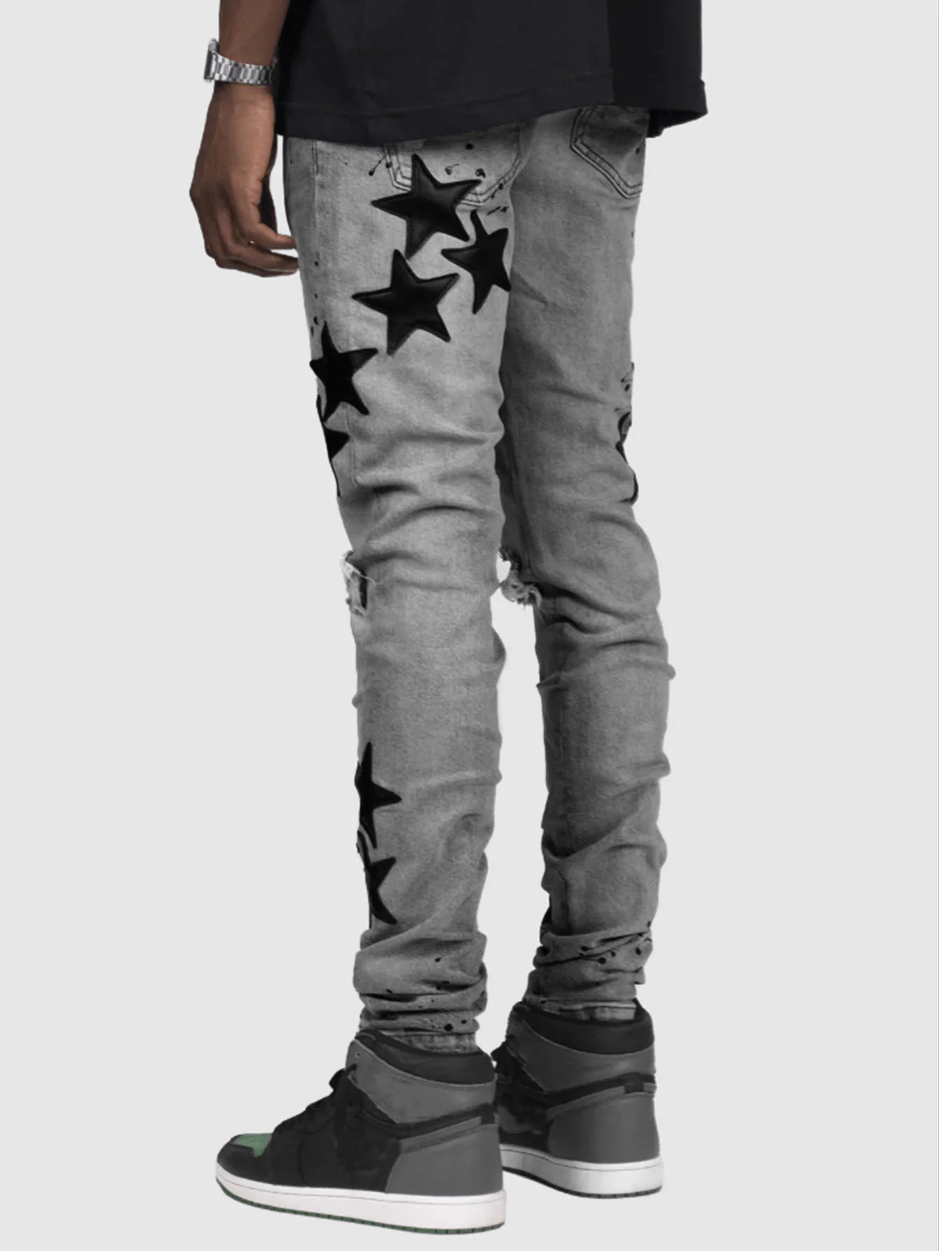 Pantalones vaqueros rasgados para hombre, pantalón vaquero con | Ropa de hombre · Omeda.es - Imagen 10