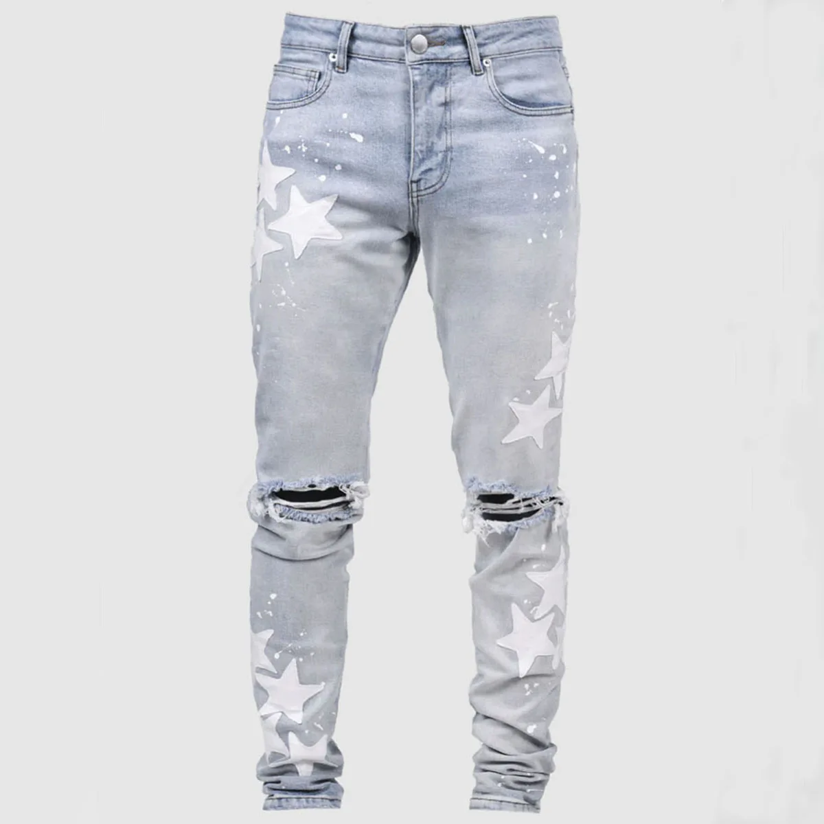 Pantalones vaqueros rasgados para hombre, pantalón vaquero con | Ropa de hombre · Omeda.es - Imagen 13